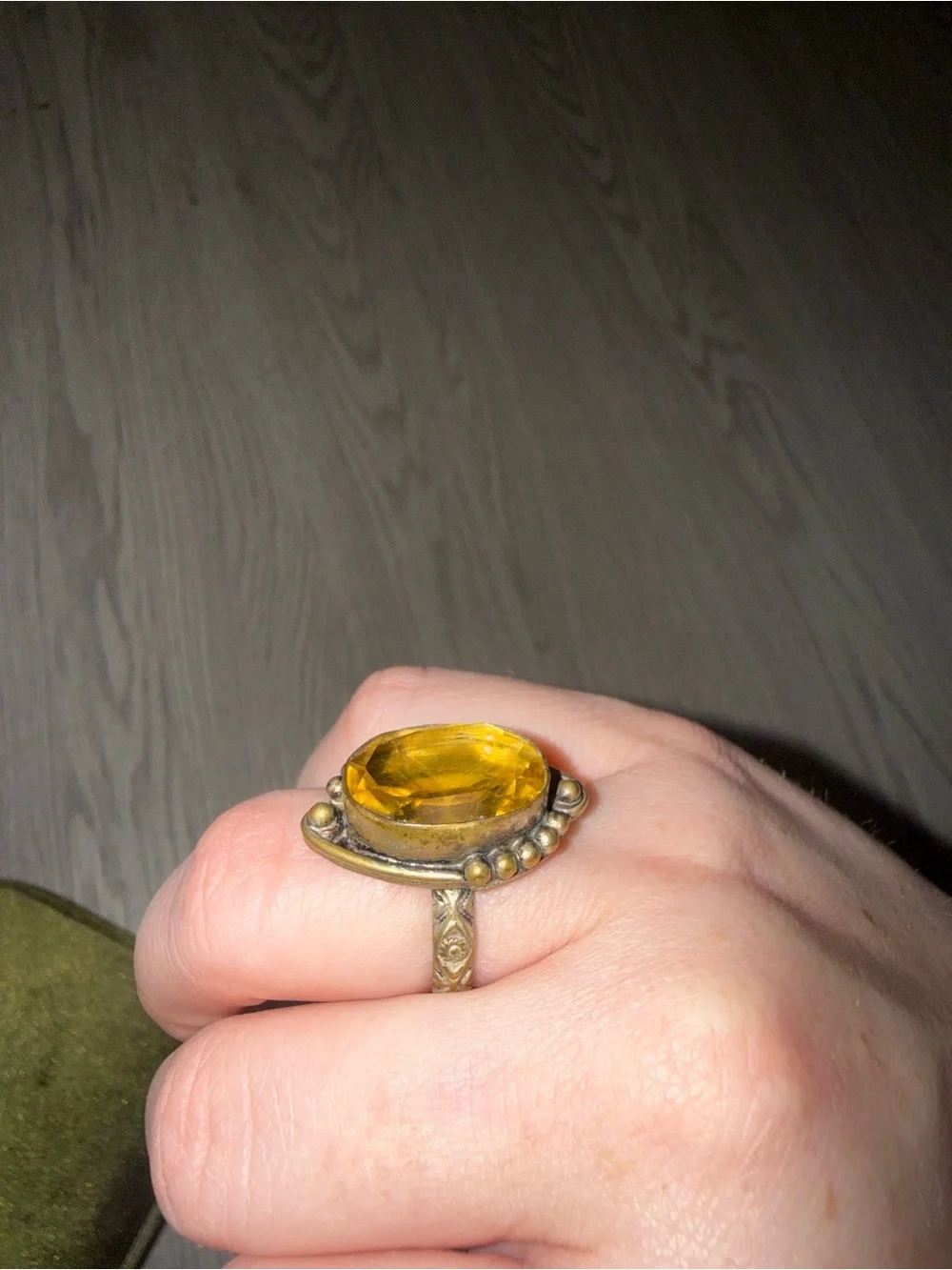 925 Sterling Silver Statement Ring - Size 8
